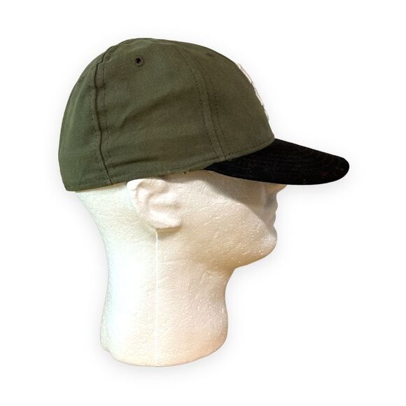 New Era San Francisco MLB Fitted Cap 59 Fifty Olive Green Black Size 7 - Picture 4 of 10